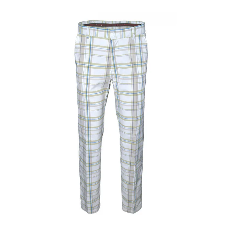 yellow plaid pants men