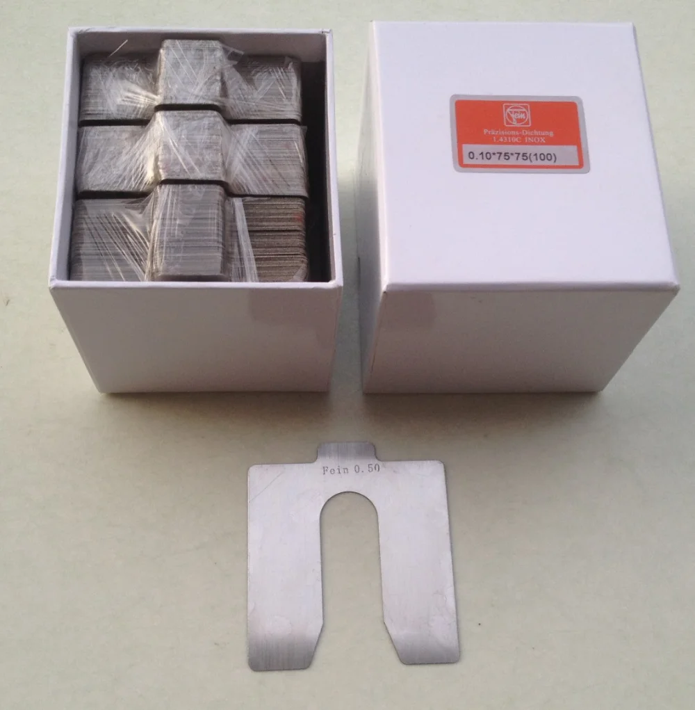 stainless steel body and alignment shims 