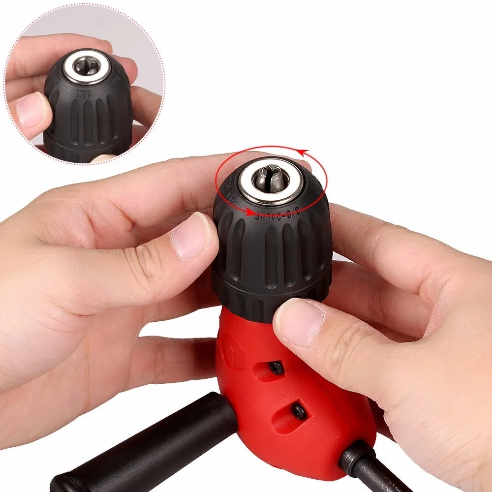 Electronic Right Angle Bend Drill Attachment Universal Chuck 90 Degree