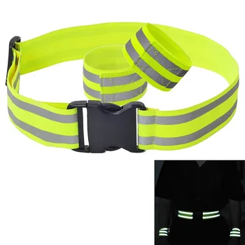 Reflective Elastic Waist Safety Belt For Running Cycling Walking - Buy