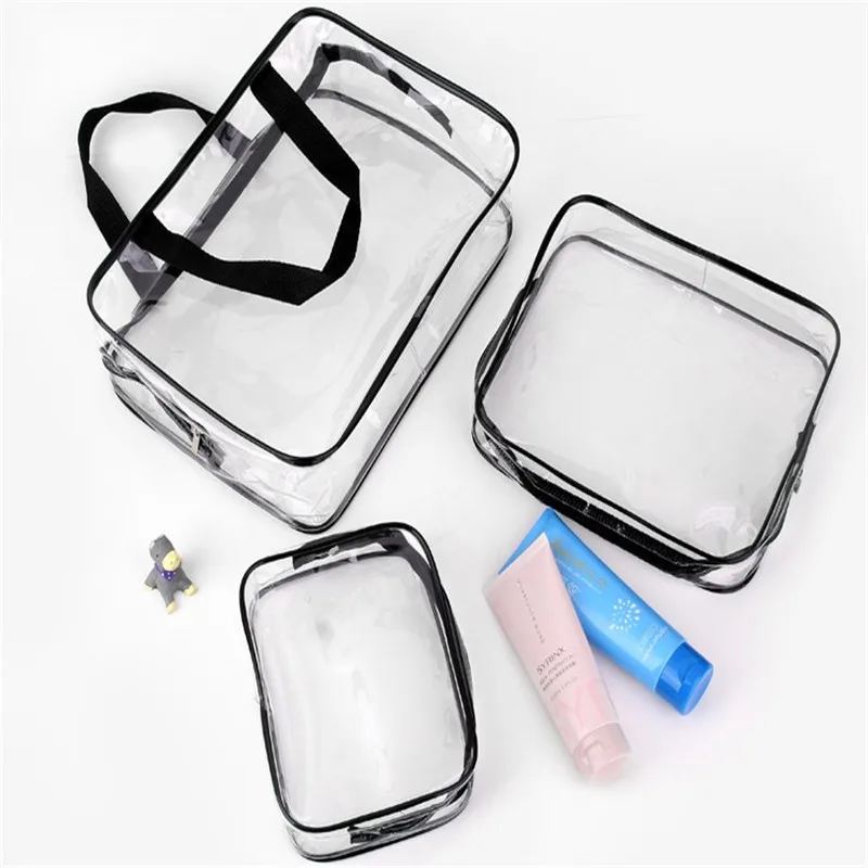 Oempromo personalized plastic transparent cosmetic makeup bag