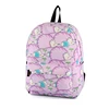 2019 kids back pack polyester purple school bags kids digital print backpack