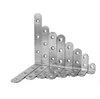 Furniture stainless steel metal slide right angle 90 degree L shaped Corner Support Bracket Fixed Hardware for wood