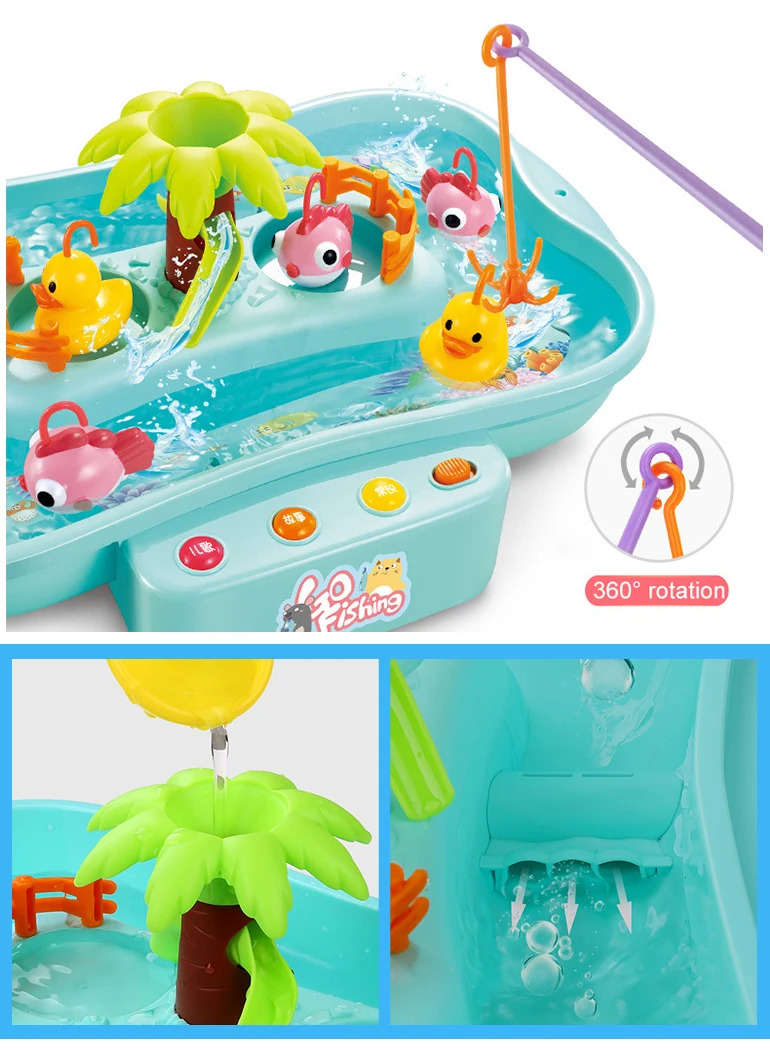 Funny musical rotate play water game set kids fishing rod toy.jpg