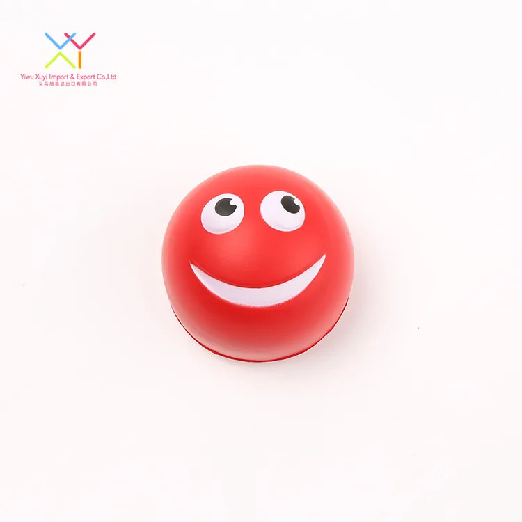 New style promotional stress ball, red funny face shape custom stress ball