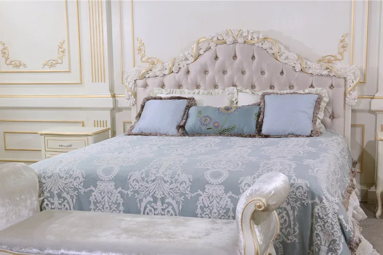 Rococó italiano dormitorio muebles clásicos de madera maciza ...