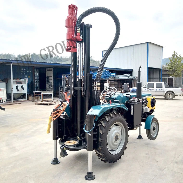 Air Dth Water Well Bore Hole Drilling Rig For Sale Tractor Air