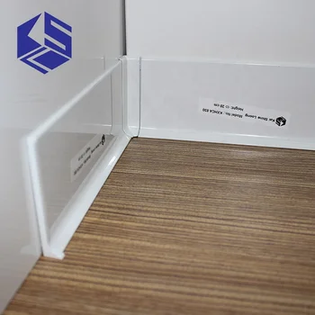 Rodapié De Cubierta De Aluminio De Metal Blanco De 80mm De Ancho - Buy