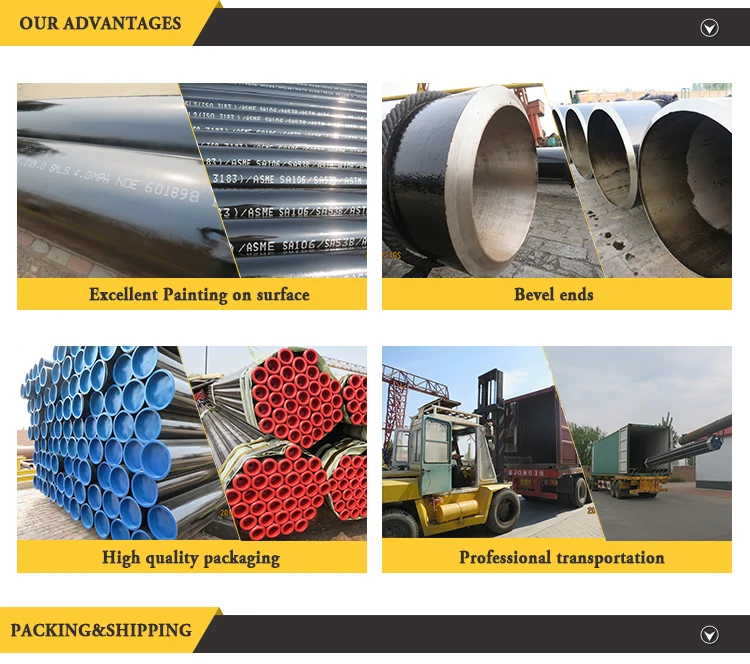 ASTM A53/A106/ API 5L Gr.B Seamless Steel Pipe