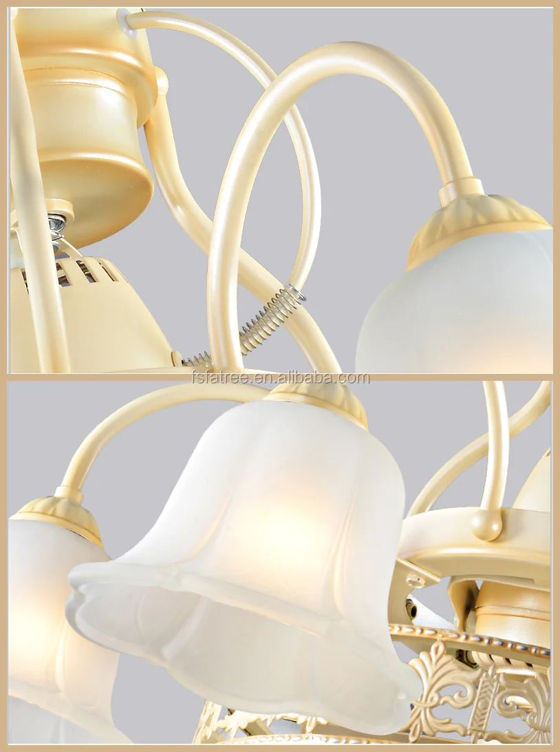 Indoor decorative lighting modern metal hanging light led chandelier pendant light with fan