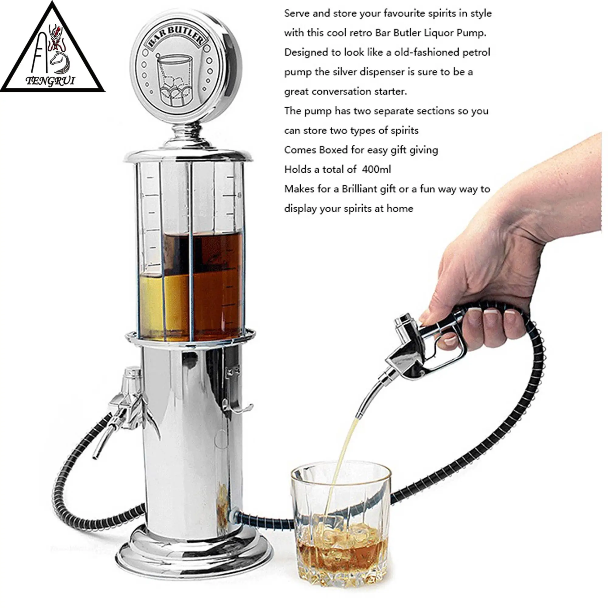 Gas Station Design Double Gun Liquor Beer /& Beverage Dispenser 500ML