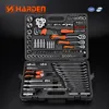 Harden Professional Chrome Vanadium 1/2"& 3/8" &1/4" Hand Tools 132PCS Car Repairing Hand Tool Kit