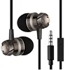 3.5mm jack stereo sport in-ear metal headphones with mic