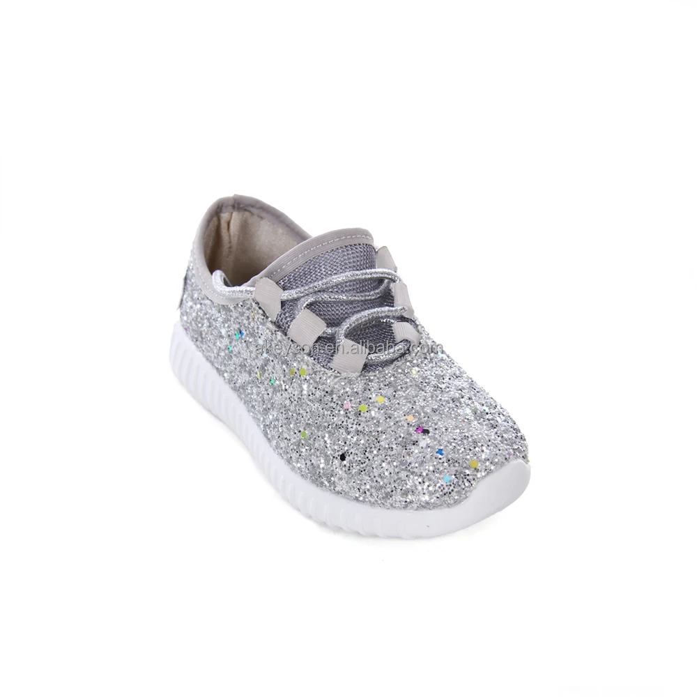 white glitter tennis shoes