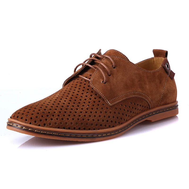 Large Size Oxfords Shoes for Men 7 Colors Genuine Leather