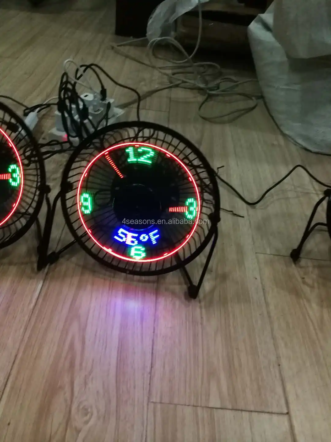 6inch Usb Led Fan Clock Buy Usb Led Fan Clock,Thermometer Fan,Usb Fan