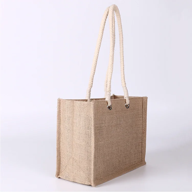 Wholesale Customer Jute Bag With Cotton Rope Handle Buy Foldable Jute