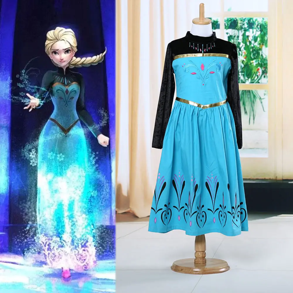 Movies Baby Girls Kids Clothes Spring Autumn Outwear font b Dress b font Long Sleeve Princess