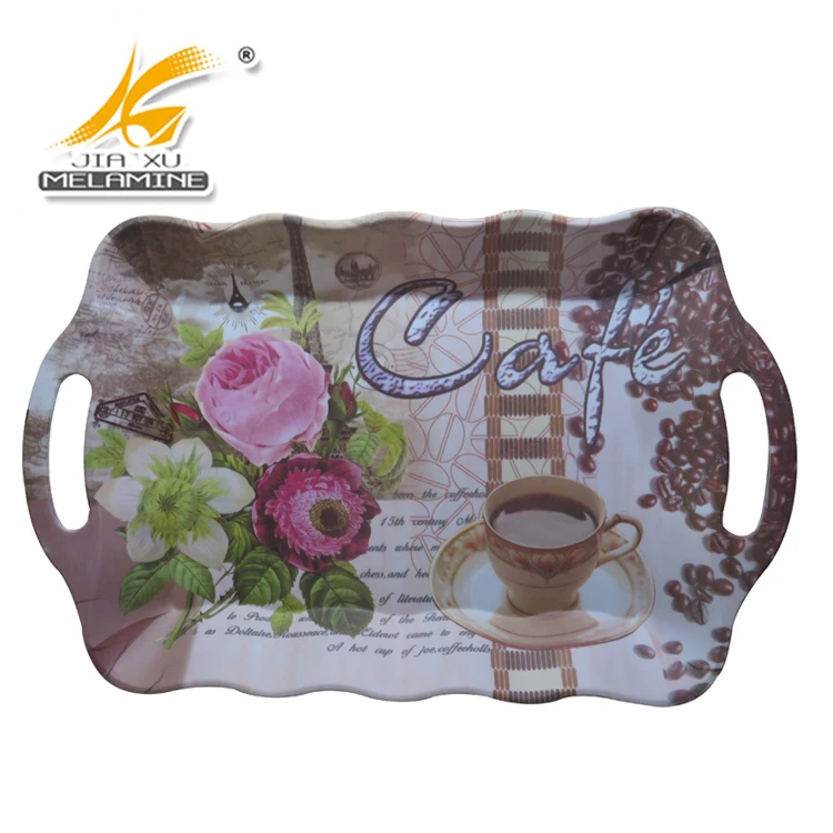 30 Melamine Large Serving Tray With Handle Manufacturer Direct Sale