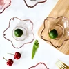 Flower type glass flavour sauce salt dish