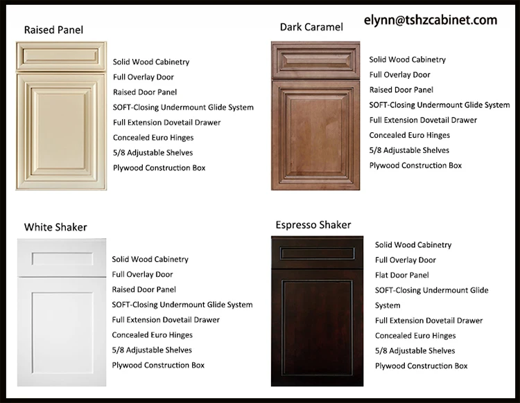 Wholesale White Shaker Style Kitchen Cabinet Design Direct From China