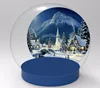 Outdoor Inflatable Human Snow Globe, Giant Snow Globe Kit for Yard Decoration with Bowling