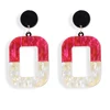 Fashion Jewelry Wholesale Joint Joker Charm Hoop Colors Customized Acetate Acrylic Earrings For Women