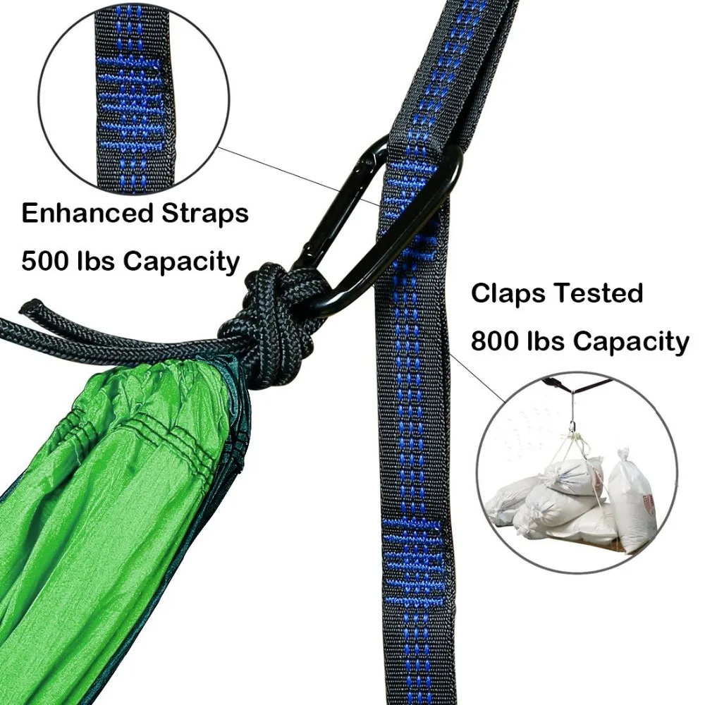 Best Sale Outdoor Camping Nylon Hammock Double Person Ultralight