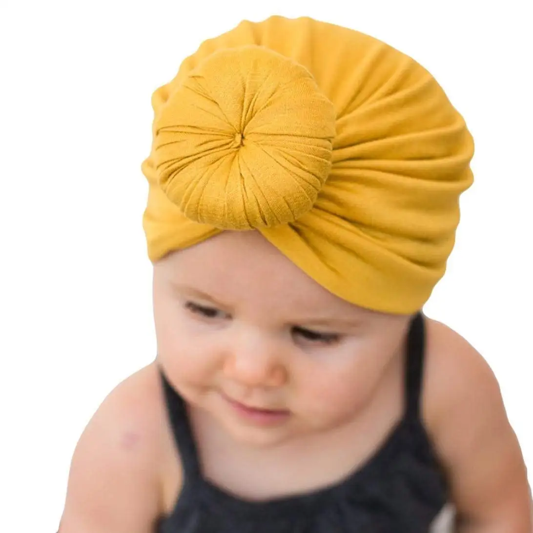Voberry Baby Girl Turban Headwear Cap Toddler Print Floral Scarf Hat for Summer Autumn
