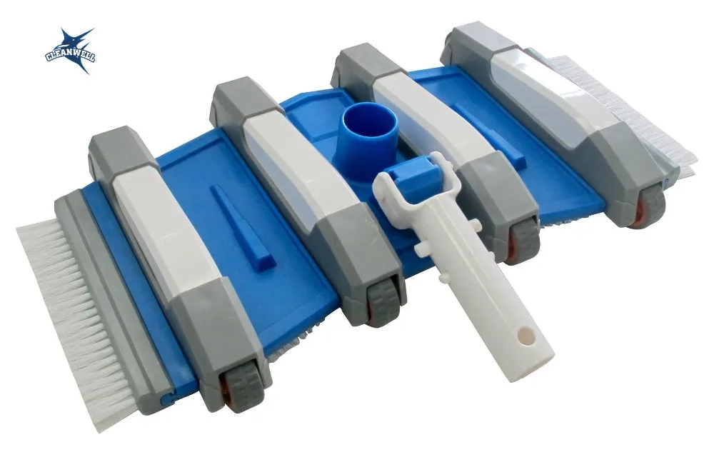 Cleanwell Deluxe 14 Inch Flexible Vacuum Head (with Side Brushes) With