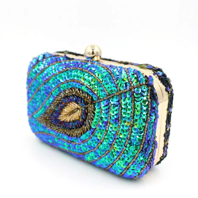 gold sequin evening bag