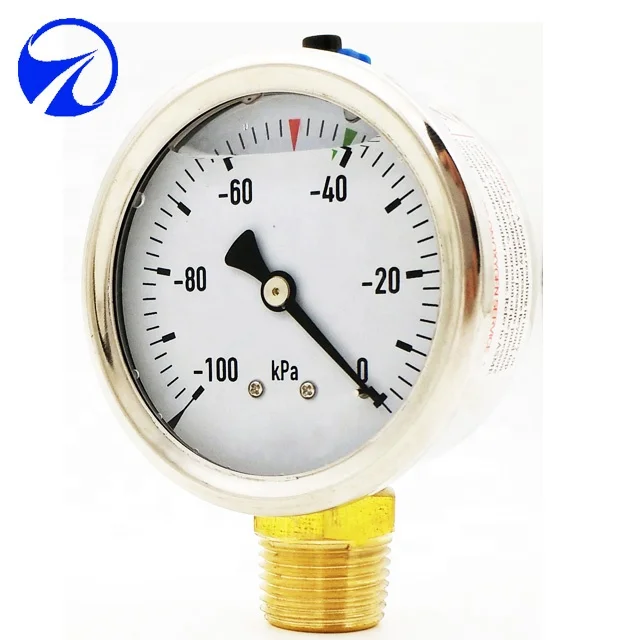 Ynf60d Meter Freon Refrigerant Hydraulic Pressure Gauge With Ss Flange