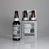 Modern stylish creative environmentally friendly beer takeout packaging handle boxes