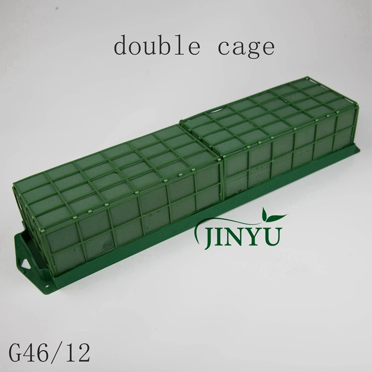 Jinyu Factory Resin Wet Floral Foam Double Cage For Fresh Flower