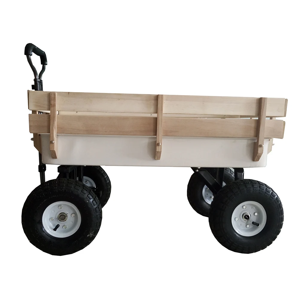 All Purpoe Kids Garden Wagon Cart Removable Wood Rail Toy Carts Buy