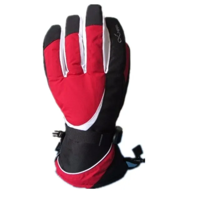 womens red ski gloves