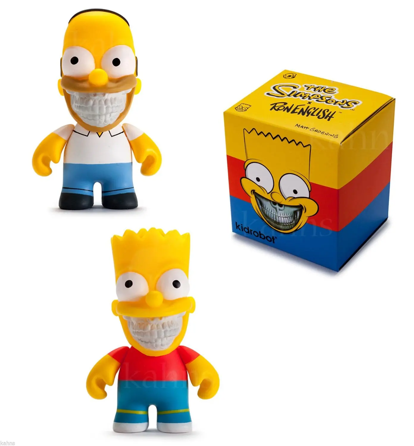 Bart Grin 3/" Mini Figure par Ron English X Simpsons x Kidrobot