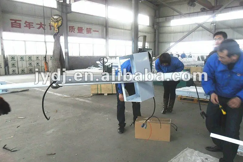 galvanized outdoor solar street lighting pole