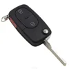 2 +1 Panic Folding Flip Uncut Key Blade Fob Case Cover Remote Shell For Audi A3 A4 S4