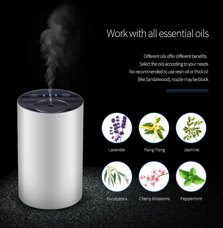 Usb Mini Waterless Rechargeable Aromatherapy Nebulizer Car Aroma ...