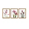 Beautiful flower canvas wall art painting 3pcs easy abstract paintings