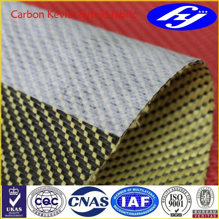 200g/m2 Twill Cut Resistant Carbon Kevlar Hybrid Fabric Buy Cut