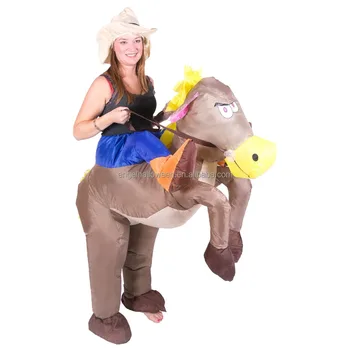 Adult Inflatable Jockey Horse Race Blowup Halloween Costumes Fancy Dress Outfits Agc3712 Buy Inflatable Horse Costume Inflatable Costume Halloween Costume Product On Alibaba Com