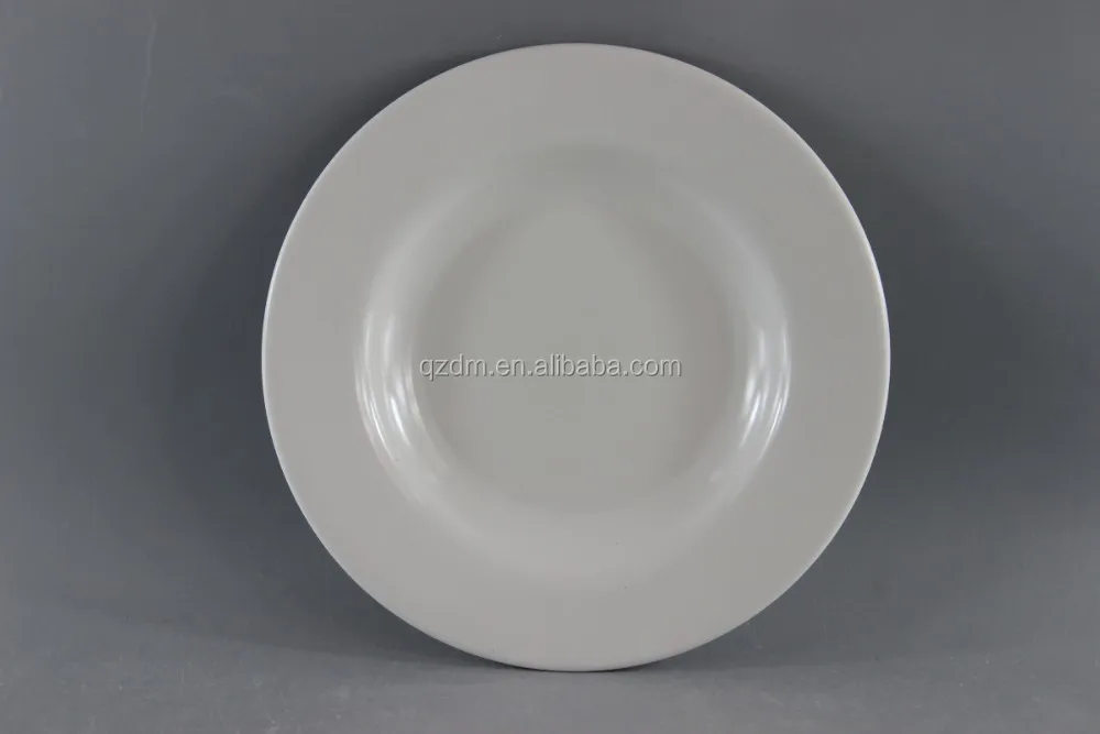 Diameter 22.5cm Melamine Soup Plate White Color