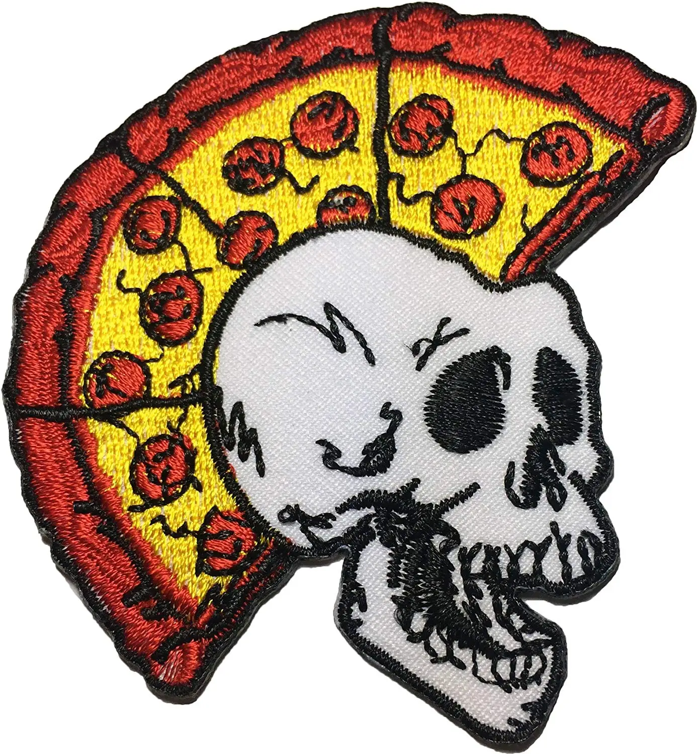Skull Tattoo Biker Horror Goth Punk EMO Rock Iron-on Embroidered Patch Backpack