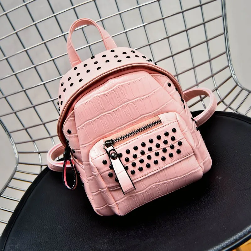 fashion leather backpack handbag