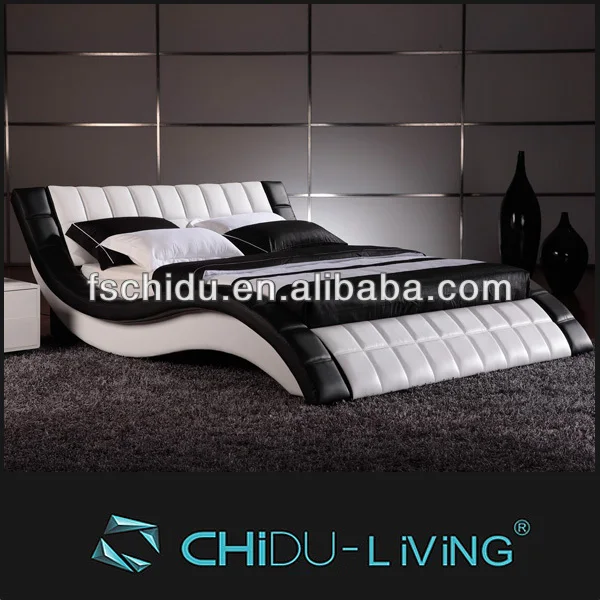 2014 Latest Design Sex Bedwave Shape Double Leather Bed Buy Sex Bedwave Shape Beddouble Bed