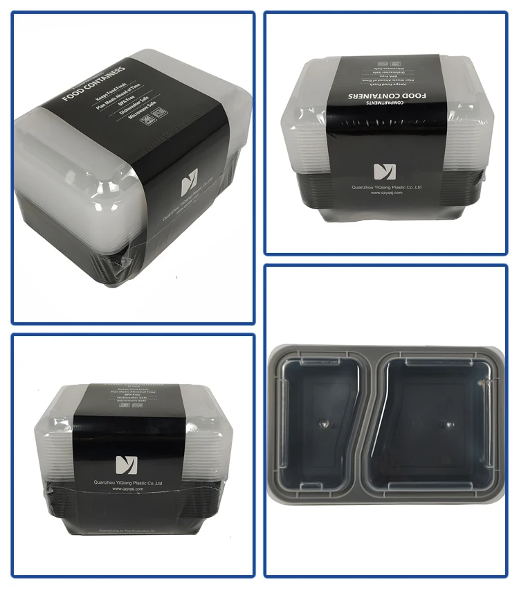 Freshware Stackable Microwave Safe Dishwasher Safe 15pack 2 Compartment