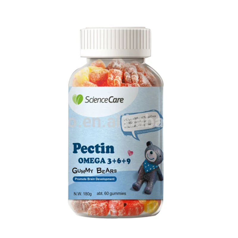 Yichao Oem Halal Kids Gummy Bear Pectin Omega 3+6+9 Gummy Vitamin