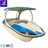 newfashioned four seats electric boat with shed play on adult and children water park